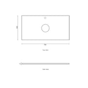 NATURAL OAK BYRON 750MM WALL HUNG VANITY FIL Kitchen Bathroom