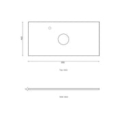 NATURAL OAK BYRON 750MM WALL HUNG VANITY FIL Kitchen Bathroom