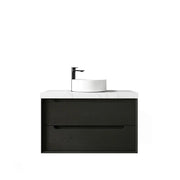 BLACK OAK BYRON 900MM WALL HUNG VANITY FIL Kitchen Bathroom