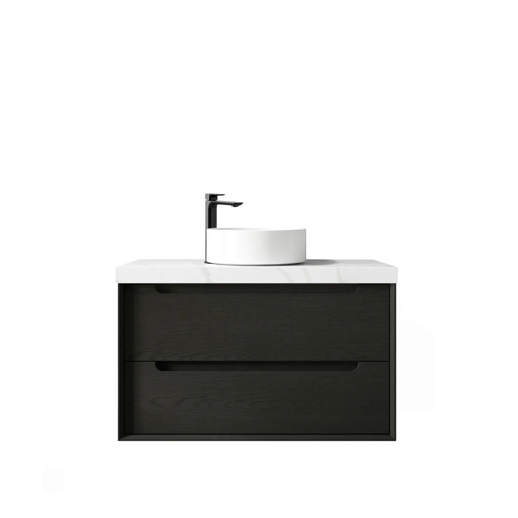 BLACK OAK BYRON 900MM WALL HUNG VANITY