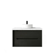 BLACK OAK BYRON 900MM WALL HUNG VANITY FIL Kitchen Bathroom