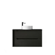 BLACK OAK BYRON 900MM WALL HUNG VANITY FIL Kitchen Bathroom