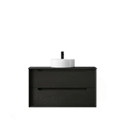 BLACK OAK BYRON 900MM WALL HUNG VANITY FIL Kitchen Bathroom