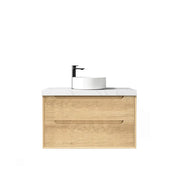 NATURAL OAK BYRON 900MM WALL HUNG VANITY FIL Kitchen Bathroom