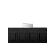 SATIN BLACK HAMPTON MARK II 1200MM WALL HUNG VANITY FIL Kitchen Bathroom