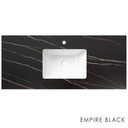 SATIN BLACK HAMPTON MARK II 1200MM WALL HUNG VANITY FIL Kitchen Bathroom