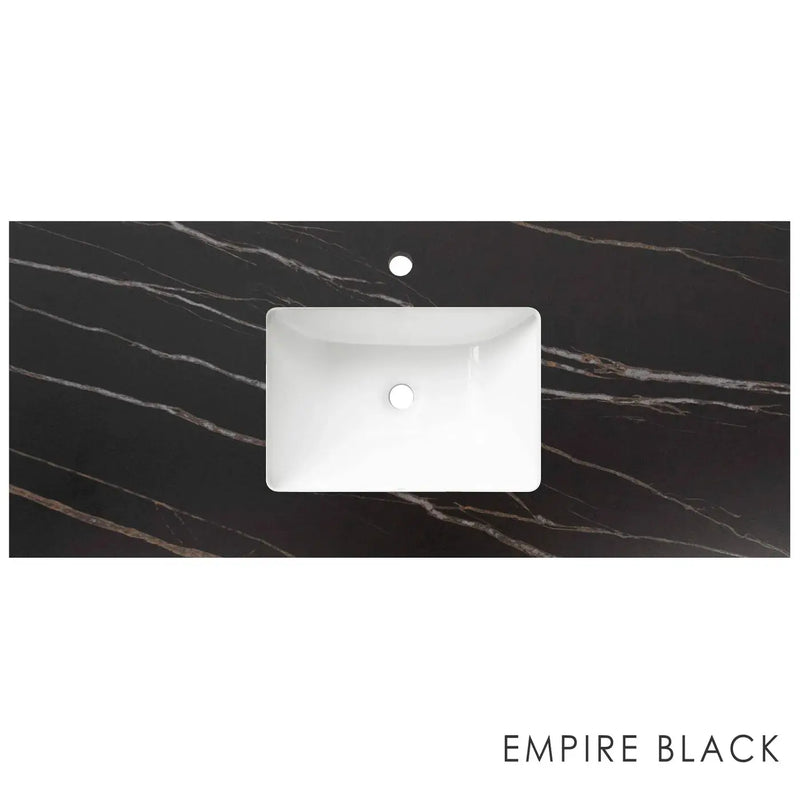 SATIN BLACK HAMPTON MARK II 1200MM WALL HUNG VANITY FIL Kitchen Bathroom
