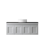 SATIN LIGHT GREY HAMPTON MARK II 1200MM WALL HUNG VANITY FIL Kitchen Bathroom