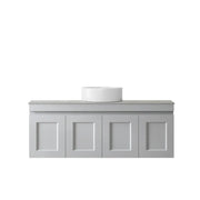 SATIN LIGHT GREY HAMPTON MARK II 1200MM WALL HUNG VANITY FIL Kitchen Bathroom