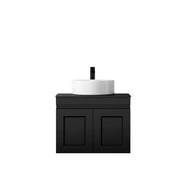 SATIN BLACK HAMPTON MARK II 600MM WALL HUNG VANITY FIL Kitchen Bathroom