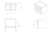 SATIN BLACK HAMPTON MARK II 600MM WALL HUNG VANITY FIL Kitchen Bathroom