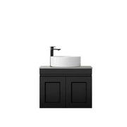 SATIN BLACK HAMPTON MARK II 600MM WALL HUNG VANITY FIL Kitchen Bathroom