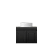 SATIN BLACK HAMPTON MARK II 600MM WALL HUNG VANITY FIL Kitchen Bathroom