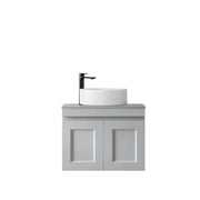 SATIN LIGHT GREY HAMPTON MARK II 600MM WALL HUNG VANITY FIL Kitchen Bathroom