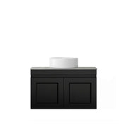 SATIN BLACK HAMPTON MARK II 750MM WALL HUNG VANITY FIL Kitchen Bathroom