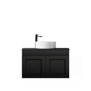 SATIN BLACK HAMPTON MARK II 750MM WALL HUNG VANITY FIL Kitchen Bathroom