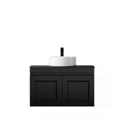 SATIN BLACK HAMPTON MARK II 750MM WALL HUNG VANITY FIL Kitchen Bathroom