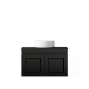 SATIN BLACK HAMPTON MARK II 750MM WALL HUNG VANITY FIL Kitchen Bathroom