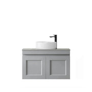 SATIN LIGHT GREY HAMPTON MARK II 750MM WALL HUNG VANITY FIL Kitchen Bathroom