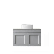 SATIN LIGHT GREY HAMPTON MARK II 750MM WALL HUNG VANITY FIL Kitchen Bathroom