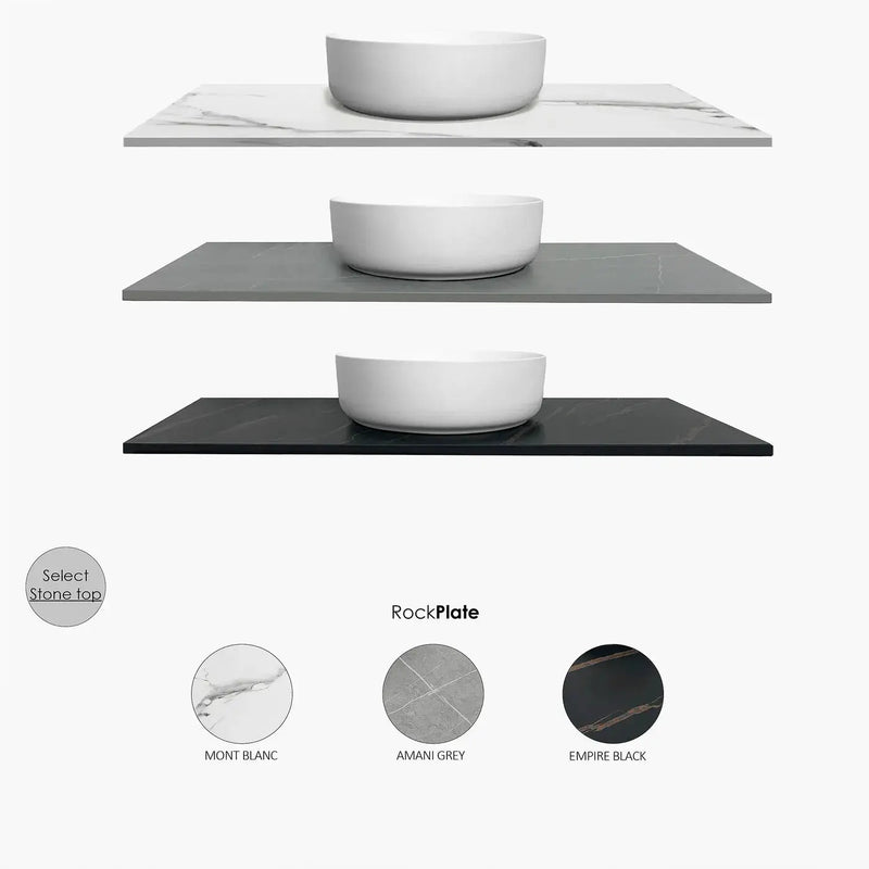 SATIN LIGHT GREY HAMPTON MARK II 900MM WALL HUNG VANITY FIL Kitchen Bathroom