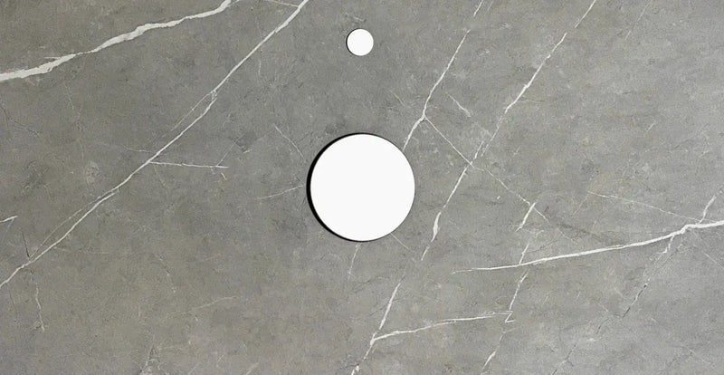 SATIN LIGHT GREY HAMPTON MARK II 900MM WALL HUNG VANITY FIL Kitchen Bathroom