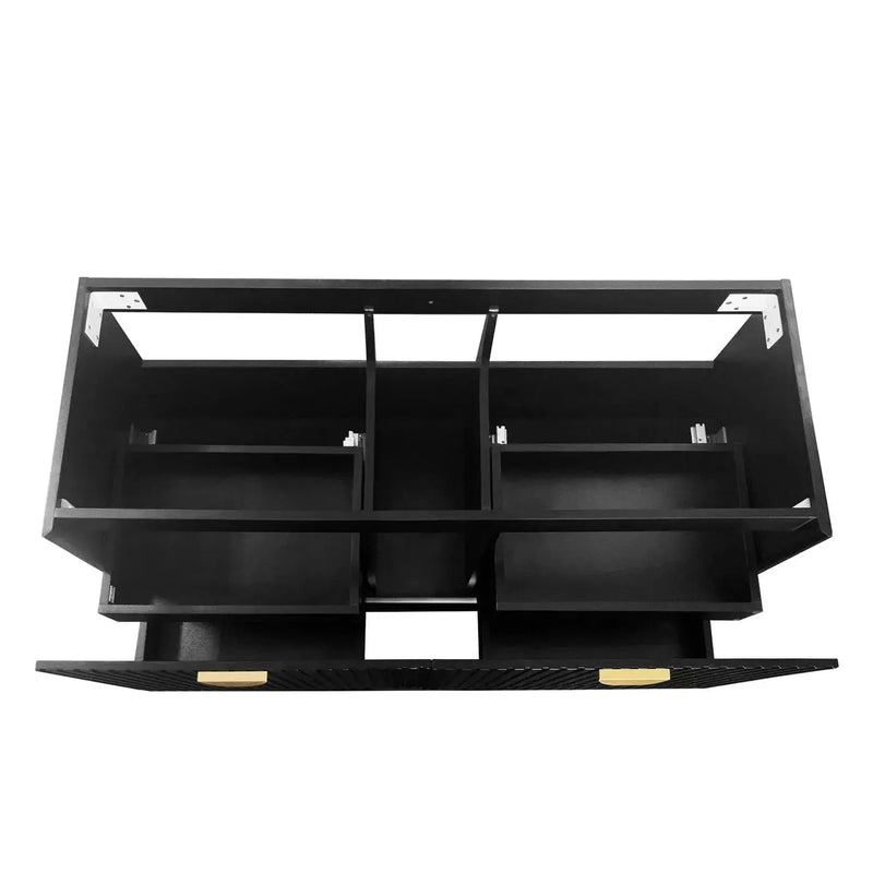 MATTE BLACK MARLO 1200MM WALL HUNG VANITY FIL Kitchen Bathroom