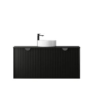 MATTE BLACK MARLO 1200MM WALL HUNG VANITY FIL Kitchen Bathroom