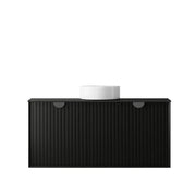 MATTE BLACK MARLO 1200MM WALL HUNG VANITY FIL Kitchen Bathroom
