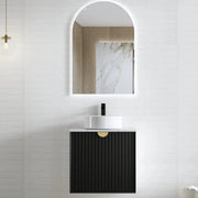 MATTE BLACK MARLO 600MM WALL HUNG VANITY FIL Kitchen Bathroom