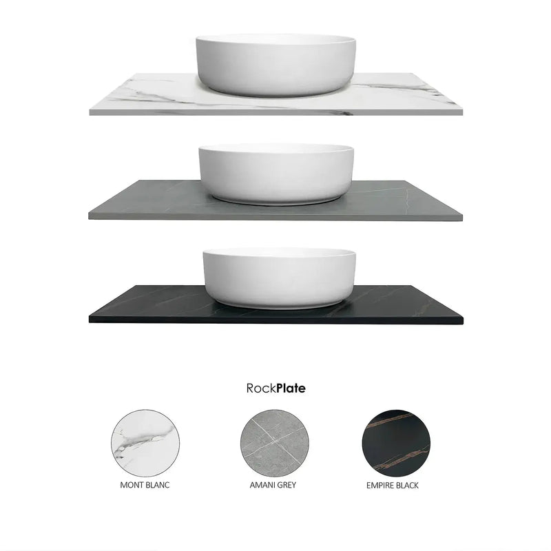 MATTE BLACK MARLO 600MM WALL HUNG VANITY FIL Kitchen Bathroom