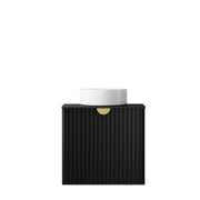MATTE BLACK MARLO 600MM WALL HUNG VANITY FIL Kitchen Bathroom