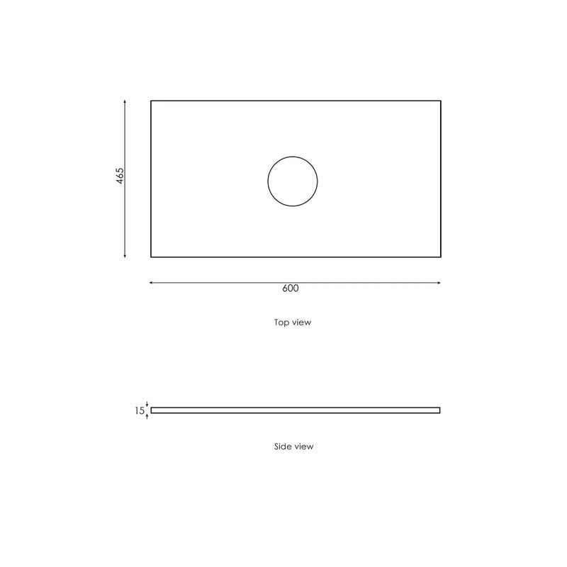 MATTE BLACK MARLO 600MM WALL HUNG VANITY FIL Kitchen Bathroom