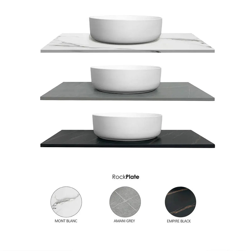 MATTE BLACK MARLO 750MM WALL HUNG VANITY FIL Kitchen Bathroom