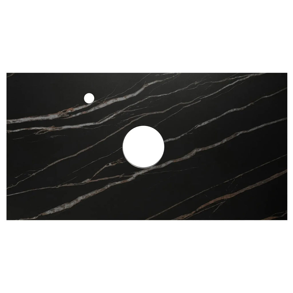 MATTE BLACK MARLO 750MM WALL HUNG VANITY