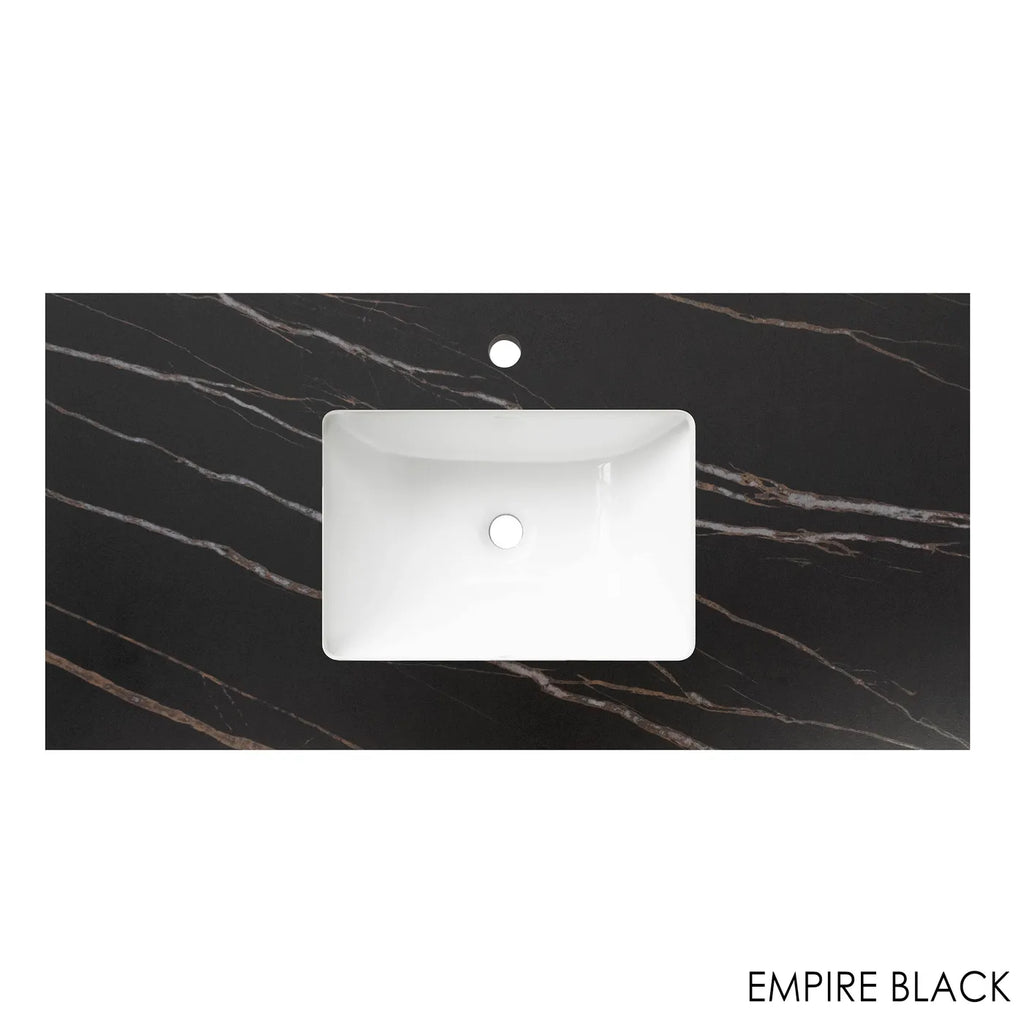 MATTE BLACK MARLO 750MM WALL HUNG VANITY
