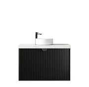 MATTE BLACK MARLO 900MM WALL HUNG VANITY FIL Kitchen Bathroom