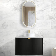 MATTE BLACK MARLO 900MM WALL HUNG VANITY FIL Kitchen Bathroom