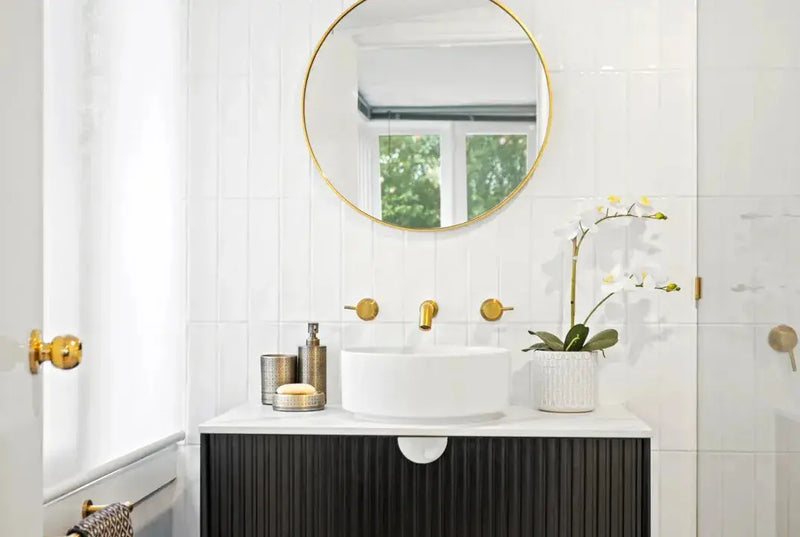 MATTE BLACK MARLO 900MM WALL HUNG VANITY FIL Kitchen Bathroom
