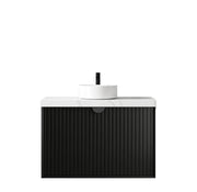 MATTE BLACK MARLO 900MM WALL HUNG VANITY FIL Kitchen Bathroom