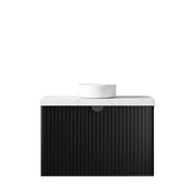 MATTE BLACK MARLO 900MM WALL HUNG VANITY FIL Kitchen Bathroom