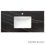 MATTE BLACK MARLO 900MM WALL HUNG VANITY FIL Kitchen Bathroom