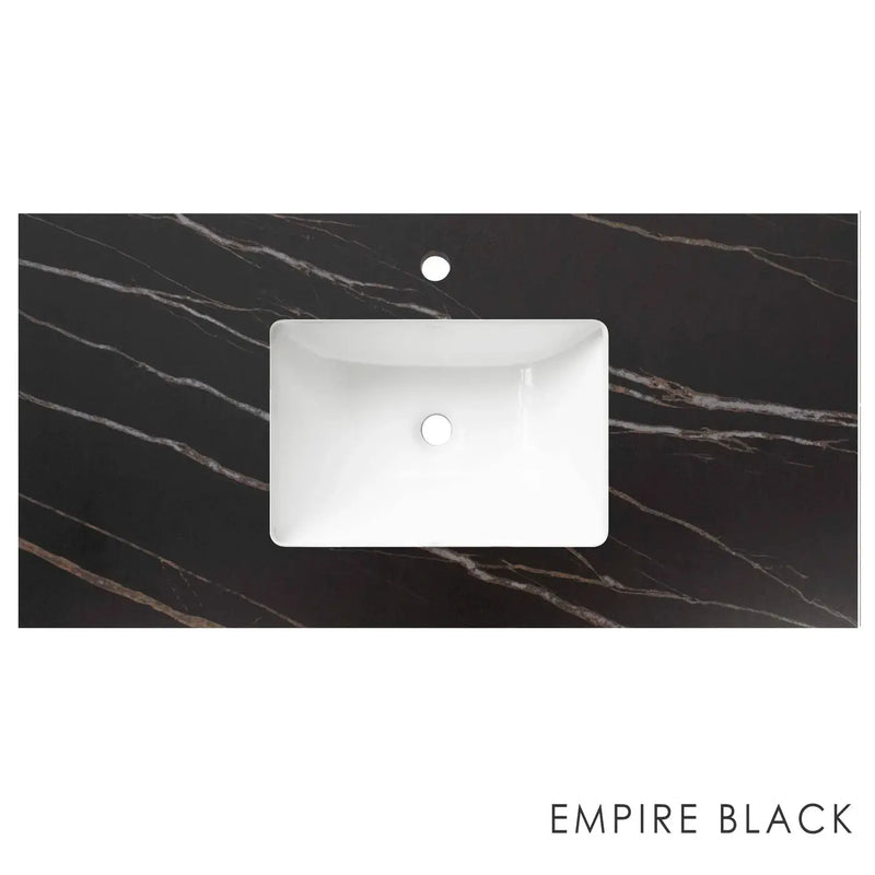MATTE BLACK MARLO 900MM WALL HUNG VANITY FIL Kitchen Bathroom