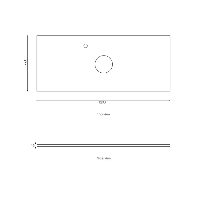 SATIN WHITE NOOSA 1200MM WALL HUNG VANITY FIL Kitchen Bathroom
