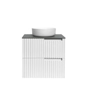 SATIN WHITE NOOSA 600MM WALL HUNG VANITY FIL Kitchen Bathroom