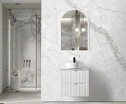SATIN WHITE NOOSA 600MM WALL HUNG VANITY FIL Kitchen Bathroom