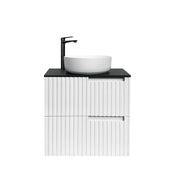 SATIN WHITE NOOSA 600MM WALL HUNG VANITY FIL Kitchen Bathroom