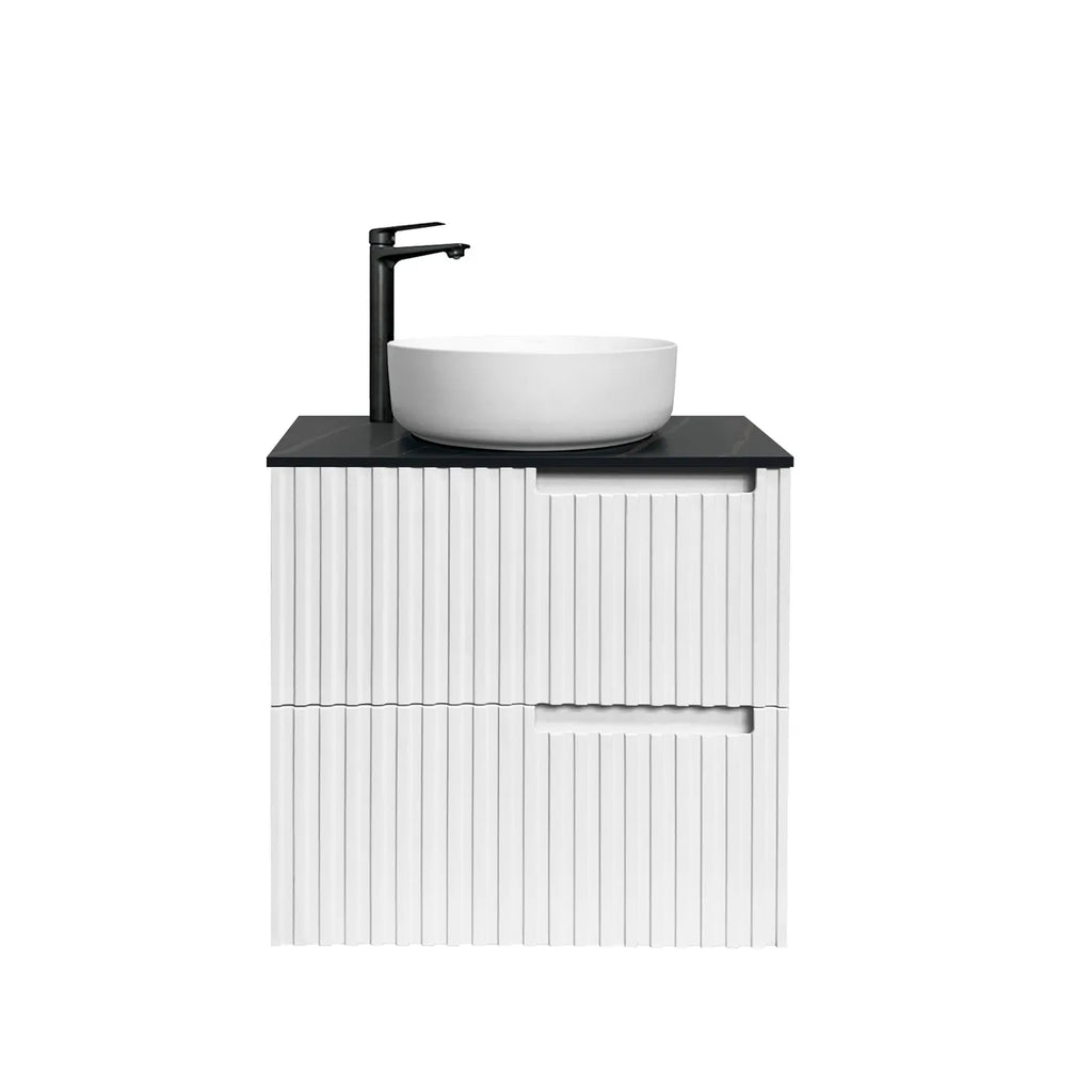 SATIN WHITE NOOSA 600MM WALL HUNG VANITY