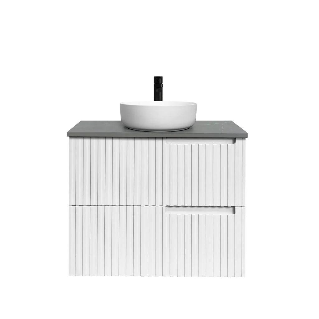 SATIN WHITE NOOSA 750MM WALL HUNG VANITY