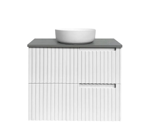 SATIN WHITE NOOSA 750MM WALL HUNG VANITY FIL Kitchen Bathroom